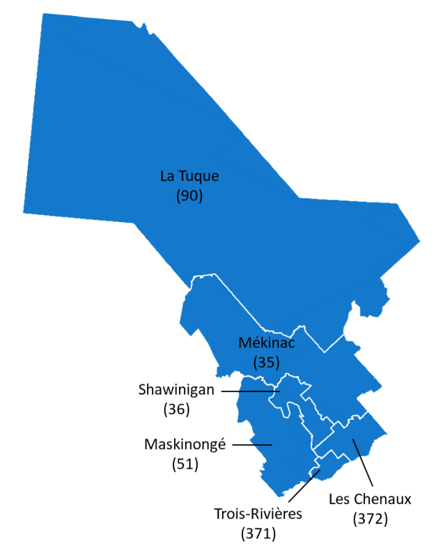 carte de la mauricie